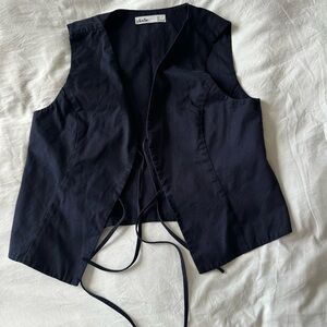 Elodie Navy blue Fabric Accent